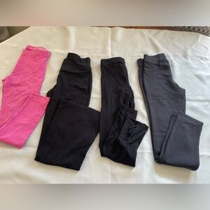 Old Navy Kids Black and Pink Leggings Set